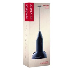 New Aerolatte Milk Frother with Stand Black